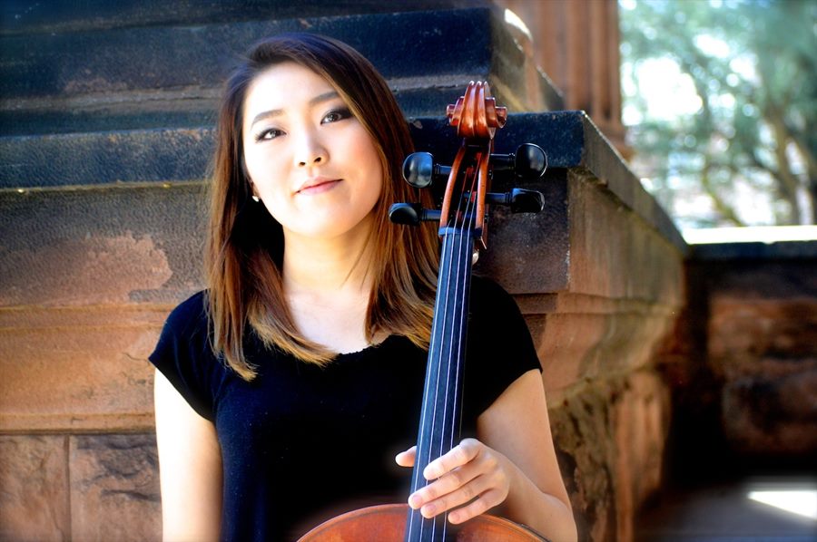 Jenny Kwak with her cello